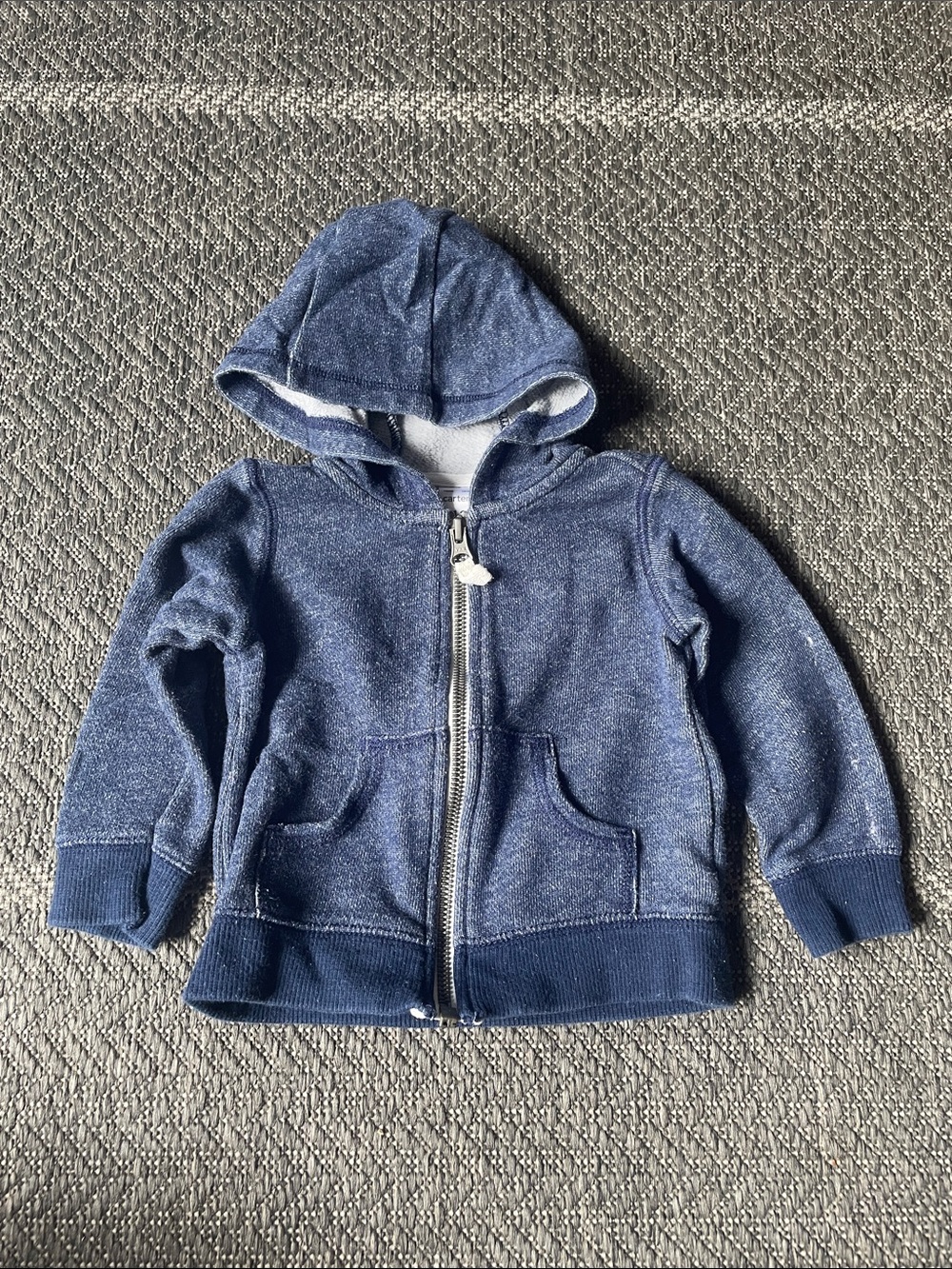 Carter's Indigo Blue Zip-Up Hooded Sweatshirt